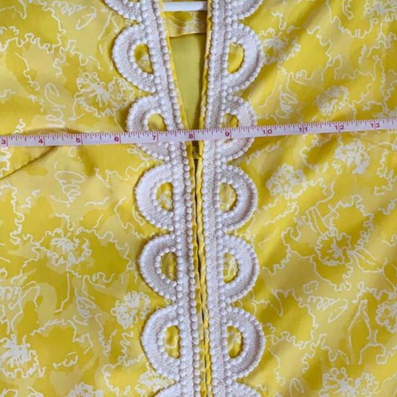 Vintage RARE Lilly Pulitzer - Women’s 60s Long Sleeve Dress with Lace Trim - Picture 2 of 8